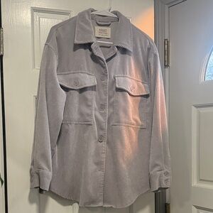 Ashley By 26 International Lavender Corduroy Utility Shacket small